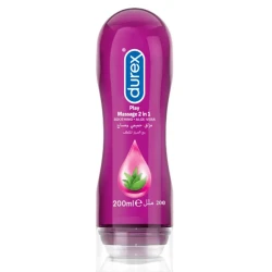 Durex Play 2 in 1 Massage Gel for Intimate Moments 200ml Bottle Provides Gentle & Relaxing Massage Experience Suitable for All Skin Types and Enhances Sensual Pleasure