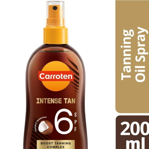 بخاخ زيت تسمير البشرة المكثف من كاروتين بعامل حماية منخفض SPF6، يوفر تسميرًا عميقًا وطويل الأمد، عبوة 200 مل، حماية البشرة في الصيف، مناسب لجميع أنواع البشرة - كاروتين - Image 2