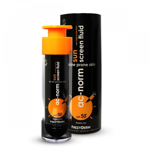 سائل حماية من الشمس فريزيديرم Ac Norm SPF50+ 50 مل، حماية عالية للبشرة المعرضة لحب الشباب سائل حماية من الشمس فريزيديرم Ac Norm SPF50+ 50 مل، حماية عالية للبشرة المعرضة لحب الشباب