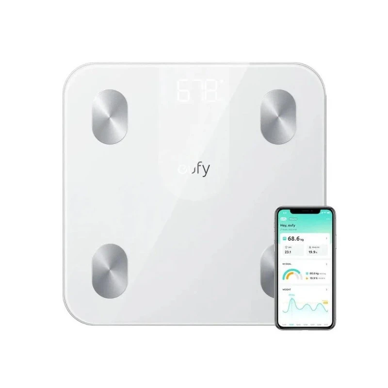 Eufy Smart Scale A1 Digital Bathroom Scale Bluetooth Body Composition Monitor Black - Eufy