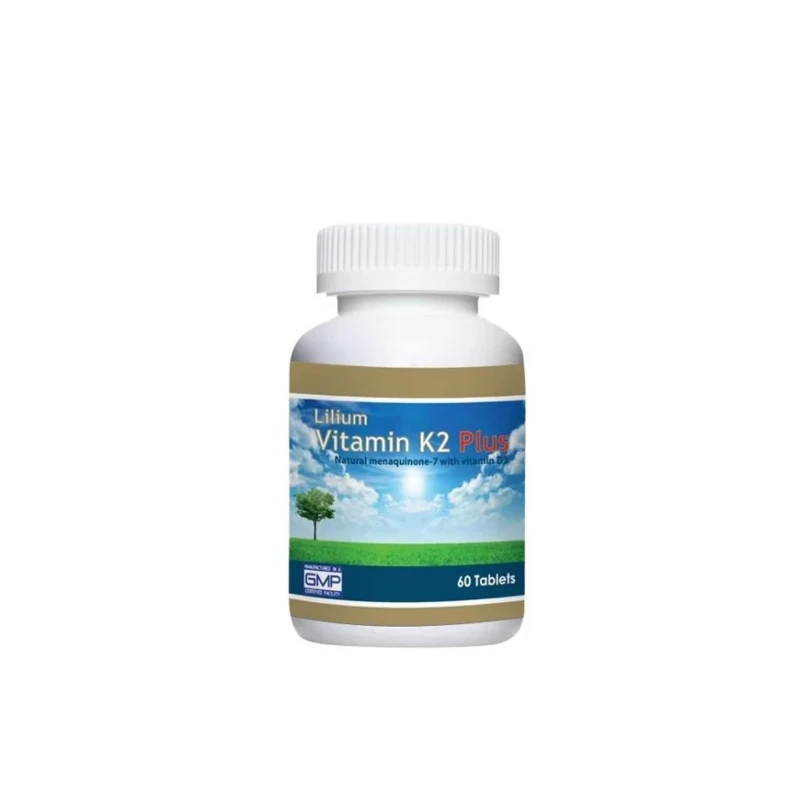 Lilium Vitamin K2 Plus 60 Tablets Supports Cardiovascular Health, Bone Strength, and Healthy Blood Vessels for Optimal Wellness and Circulation - Lilium