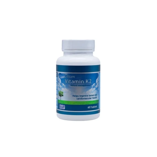 Lilium Vitamin K2 Supplement 60 Tablets for Enhanced Cardiovascular Health Support, Promoting Strong Bones and Healthy Blood Vessels, with Daily Dosage Convenience
