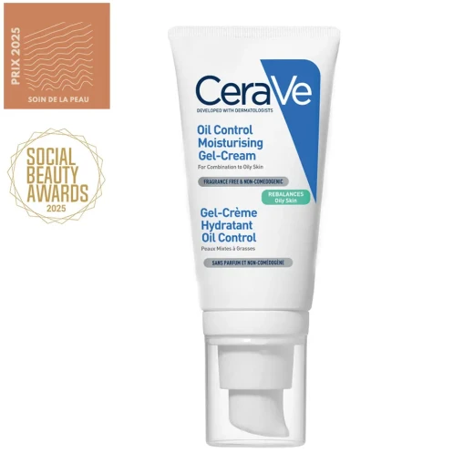 CeraVe Oil Control Moisturizing Gel Cream 52ml, Hydrating Face Moisturizer for Oily Skin