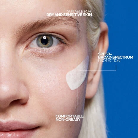 كريم واقي الشمس La Roche-Posay Anthelios Ultra للعيون الحساسة بعامل حماية 50+، خالٍ من العطور، 50 مل - Image 2