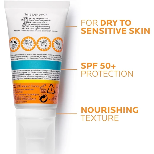كريم واقي الشمس La Roche-Posay Anthelios Ultra للعيون الحساسة بعامل حماية 50+، خالٍ من العطور، 50 مل - Image 5