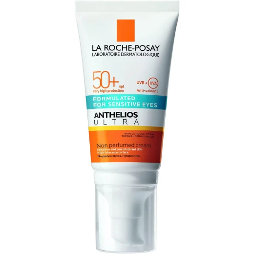 كريم واقي الشمس La Roche-Posay Anthelios Ultra للعيون الحساسة بعامل حماية 50+، خالٍ من العطور، 50 مل كريم واقي الشمس La Roche-Posay Anthelios Ultra للعيون الحساسة بعامل حماية 50+، خالٍ من العطور، 50 مل