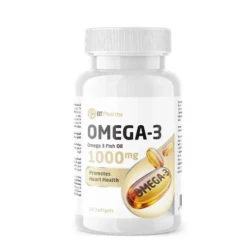 BT Pharma Omega 3 Fish Oil 60 Capsules, Supports Heart Health and Brain Function