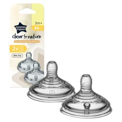 Tommee Tippee Closer to Nature Medium Flow Teats x2