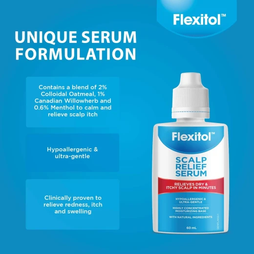 Flexitol Scalp Relief Serum 60ml Soothes Dry Itchy Scalp with Natural Hydrating Ingredients - Flexitol - Image 3