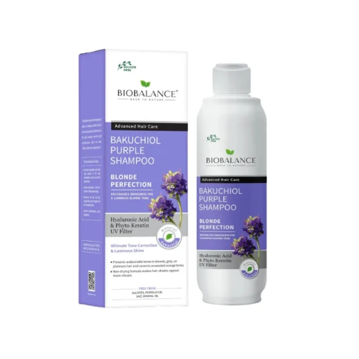 Bio Balance Bakuchiol Purple Shampoo: 330ml Formula for Color Treated Hair, Gentle Cleansing and Enhanced Vibrancy