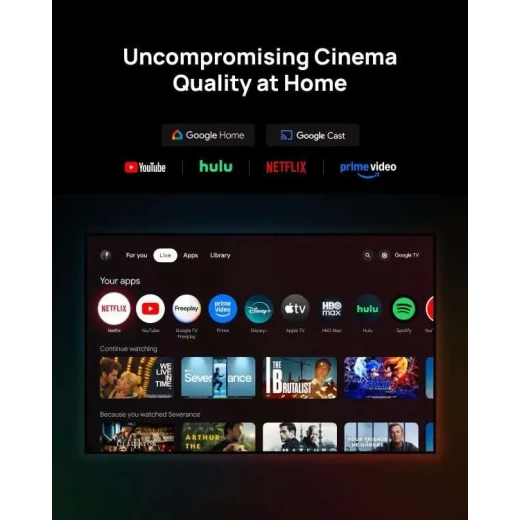 بروجكتور إكس جيمي Horizon 20 Max بدقة 4K UHD ليزر RGB ثلاثي وسطوع 5700 ISO Lumens مع Dolby Vision وHDR10+ وIMAX Enhanced ونظام Google TV ودعم WiFi 6 وBluetooth 5.2 وسعة تخزين 128 جيجابايت وتجربة سينما منزلية حتى 300 بوصة - إكس جيمي - Image 7