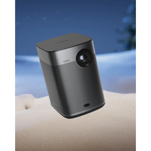 إكس جيمي Halo+ بروجكتور محمول بدقة 1080P Full HD LED DLP وسطوع 700 ISO Lumens مع نظام Android TV ودعم HDR10 وHLG وChromecast وبلوتوث 5.0 وWiFi وتصحيح تلقائي للانحراف وتركيز تلقائي وبطارية مدمجة وتجربة سينما منزلية حتى 200 بوصة وأداء ألعاب بزمن استجابة منخفض - إكس جيمي - Image 2
