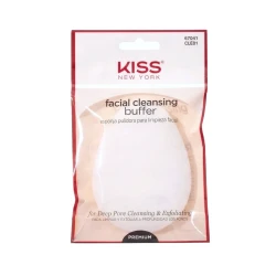KISS KNY Facial Cleansing Buffer Pad Gentle Exfoliation for Smoother Skin and Deeper Cleanse