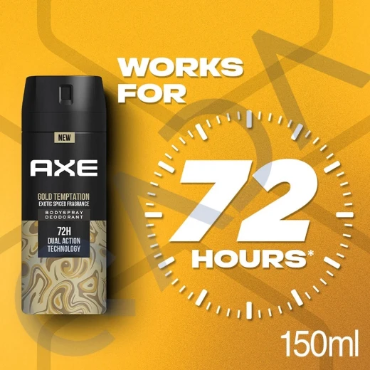 بخاخ الجسم من AXE جولد تمبتيشن برائحة التوابل الغريبة للرجال 4 أونصة - AXE - Image 2