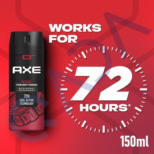 بخاخ مزيل العرق AXE 72 ساعة مكثف طويل الأمد للرجال، عطر خشبي قوي، عبوة، 5 أونصة سائلة لكل عبوة - AXE - Image 2