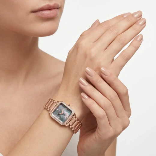 Cerruti 1881 Women's Rose Gold Swiss Made Quartz Movement Analog Wristwatch with Stainless Steel Band and Date Display - Cerruti 1881 - Image 2