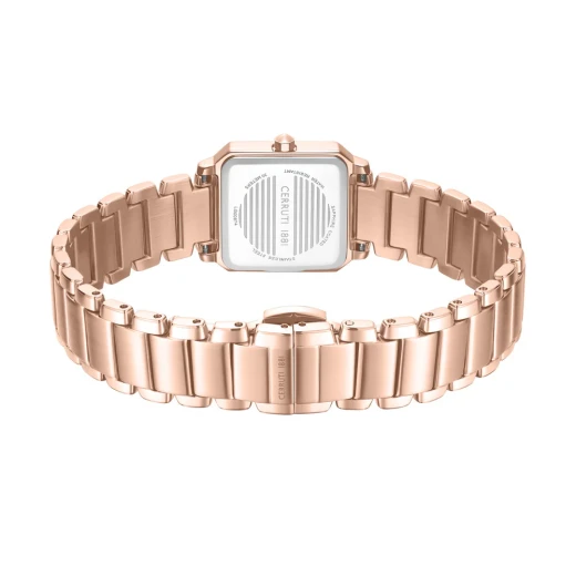 Cerruti 1881 Women's Rose Gold Swiss Made Quartz Movement Analog Wristwatch with Stainless Steel Band and Date Display - Cerruti 1881 - Image 4