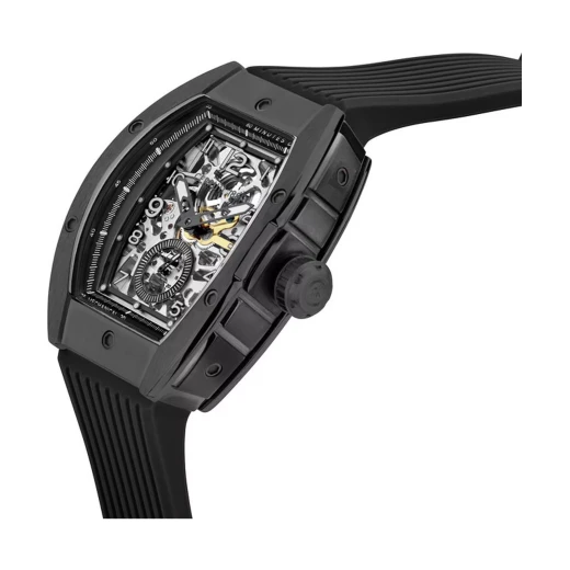 Cerruti 1881 Ovaro Gents Watch CIWGR0012302 Transparent Dial Stainless Steel IP Black Silicon Strap 41mm Water Resistant 50m - Cerruti 1881 - Image 3