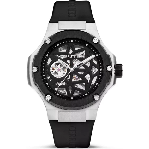 Cerruti Lucardo Men's Watch 49mm Black Stainless Steel Analog Quartz Cerruti Lucardo Men's Watch 49mm Black Stainless Steel Analog Quartz