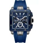 Cerruti 1881 Odissea Master Dual Time Men's Watch CIWGQ0084903 Blue Silicone Strap - Cerruti 1881