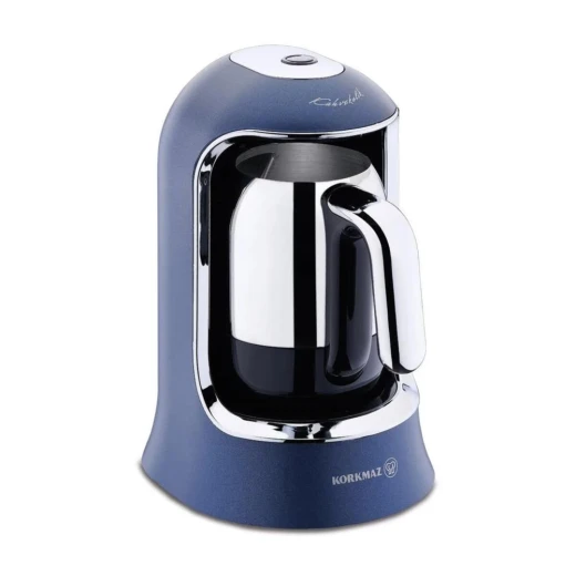 Korkmaz Kahvekolik Azura A860-08 Automatic Turkish Coffee Machine Stainless Steel 4 Cup Capacity