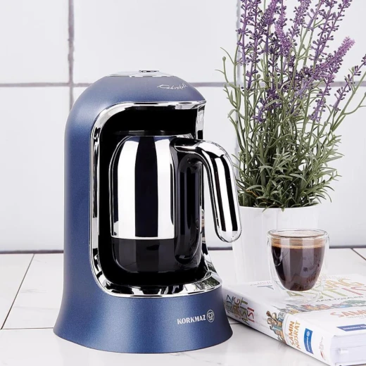 Korkmaz Kahvekolik Azura A860-08 Automatic Turkish Coffee Machine Stainless Steel 4 Cup Capacity - Korkmaz - Image 4
