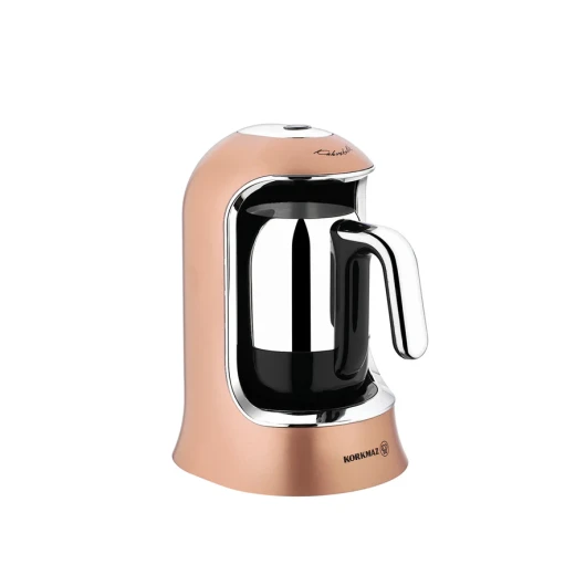 Korkmaz Kahvekolik Turkish Coffee Maker Rosegold Thermo Balance Technology 4 Cup Capacity Stainless Steel Pot 400W Korkmaz Kahvekolik Turkish Coffee Maker Rosegold Thermo Balance Technology 4 Cup Capacity Stainless Steel Pot 400W