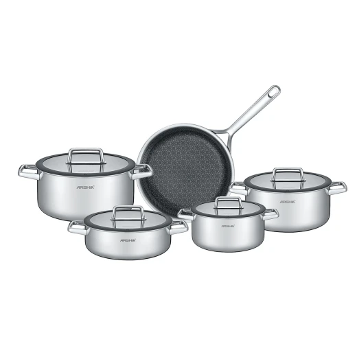 Arshia Complete Kitchen Essentials Bundle – Stainless Steel Cookware Set, Knife Set, Utensils, Mixing Bowls, Non-Stick Bakeware & Kitchen Tools for Full Home Setup - Arshia - Image 11