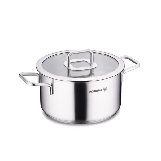 قدر ستلا من كوركماز مقاس 18x10 سم بغطاء سعة 2.5 لتر لون رمادي قدر ستلا من كوركماز مقاس 18x10 سم بغطاء سعة 2.5 لتر لون رمادي