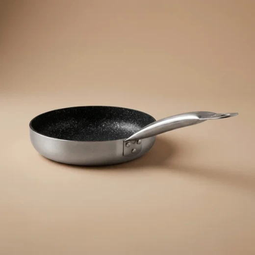 مقلاة كوركماز نورا الجرانيت غير اللاصقة، مقلاة للقلي باللون الأسود من الألومنيوم مقاس 28 سم × 4.6 سم - كوركماز - Image 5