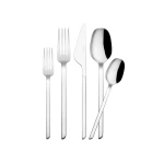 طقم أدوات مائدة كوركماز فلاتا 72 قطعة لـ 12 شخصًا من الفولاذ المقاوم للصدأ للمناسبات الرسمية والاستخدام اليومي - كوركماز