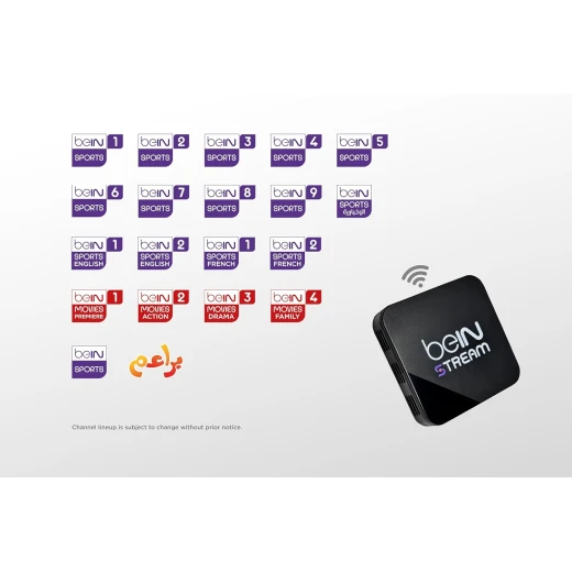 The beIN STREAM online sports streaming device with a 3-month Premium subscription works via Wi-Fi, is easy to install and use, and is a practical alternative to satellite TV, allowing you to watch sports channels and matches in high quality on your TV - beIN - Image 4
