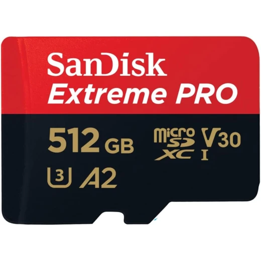 بطاقة SanDisk Extreme Pro microSDXC بسعة 512 جيجابايت UHS-I لأداء تطبيقات سريع وفيديو 4K UHD بطاقة SanDisk Extreme Pro microSDXC بسعة 512 جيجابايت UHS-I لأداء تطبيقات سريع وفيديو 4K UHD