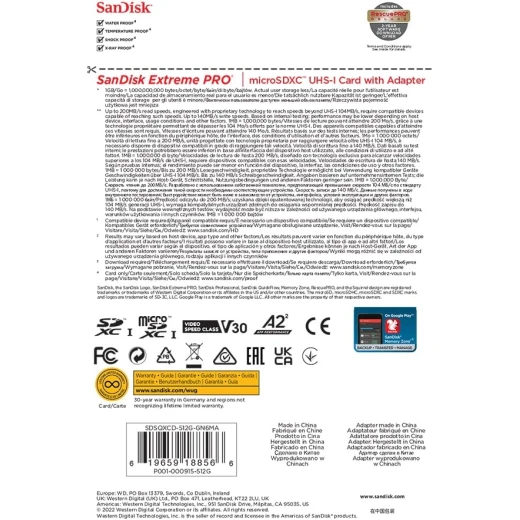 بطاقة SanDisk Extreme Pro microSDXC بسعة 512 جيجابايت UHS-I لأداء تطبيقات سريع وفيديو 4K UHD - Image 4