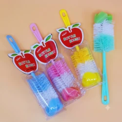 Multi-Purpose Baby Bottle Cleaning Brush designed for thorough cleaning of baby bottles, nipples, and feeding accessories, soft and safe for daily use