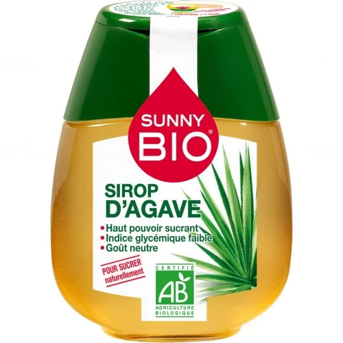 Sunny Bio Organic Agave Syrup Natural Sweetener for Baking Cooking and Drinks a Pure Gluten Free Vegan Friendly Sweetening Solution Perfect for a Healthy Lifestyle 250g - Sunny Bio