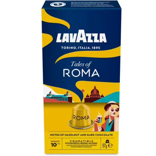 Lavazza Nespresso Tales of Roma Coffee Capsules 57g Pack of 10