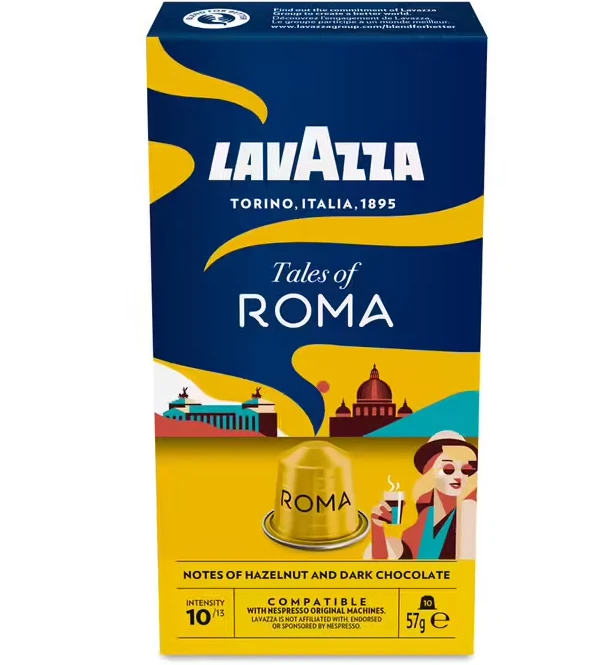 Lavazza Nespresso Tales of Roma Coffee Capsules 57g Pack of 10 - Lavazza