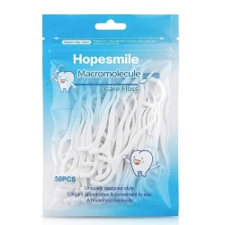 Hopesmile 100 Piece Dental Floss Picks for Effective Teeth Cleaning and Fresh Breath