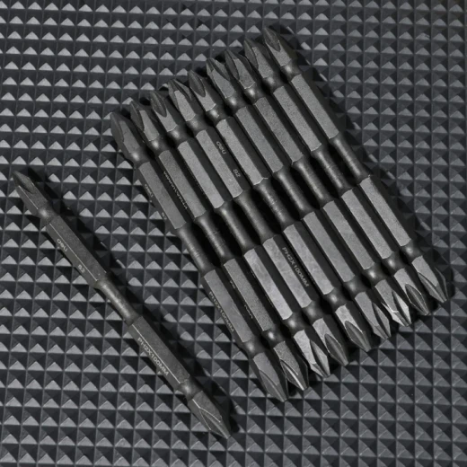 Deli Screwdriver Bits PH2 100mm 10 Piece Set S2 Steel Blackened Finish - Deli - Image 4