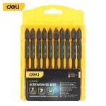 Deli Screwdriver Bits PH2 100mm 10 Piece Set S2 Steel Blackened Finish - Deli