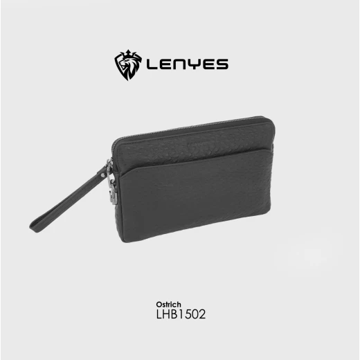 حقيبة يد لينيس LHB1502 من سلسلة ليجند الجلدية بقفل رمز تصميم أنيق وهيكلي بلمسة جلد نعام حقيبة يد لينيس LHB1502 من سلسلة ليجند الجلدية بقفل رمز تصميم أنيق وهيكلي بلمسة جلد نعام