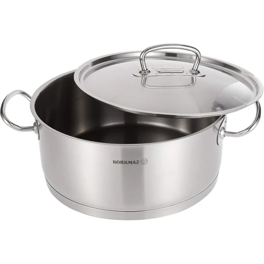 كاسرولة كوركماز برولاين الاحترافية من الستانلس ستيل بسعة 2.8 لتر مع غطاء كاسرولة كوركماز برولاين الاحترافية من الستانلس ستيل بسعة 2.8 لتر مع غطاء