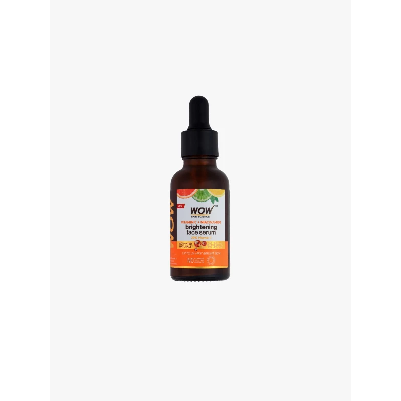 Wow Skin Science Vitamin C and Niacinamide Face Serum 30ml, Brightens Skin, Reduces Dark Spots, Evens Skin Tone, Suitable for All Skin Types, Daily Use - Wow Skin Science