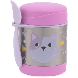 Skip Hop Kids Insulated Food Jar Dino Theme Leak-Proof Stainless Steel for Ages 3+
