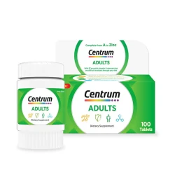 Centrum Adults Multivitamin Tablets with Lutein A to Zinc for Daily Well-being and Immune Support 30 Count