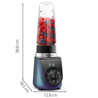 خلاط مولينكس Blend Up Mini بقوة 1000 واط | 8 برامج أوتوماتيكية، أداء قوي، تحضير العصائر والسموذي، سحق الثلج، خلط الفواكه والخضروات، زجاجات محمولة، سهل التنظيف، مثالي للاستخدام اليومي وتحضير المشروبات الصحية بسرعة وكفاءة - مولينكس - Image 2