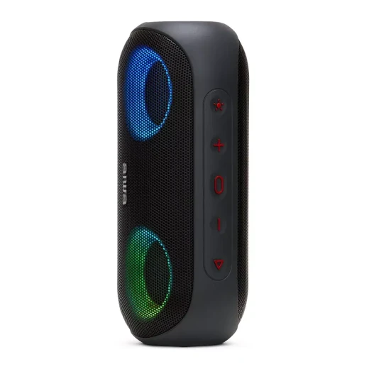 مكبر صوت ستيريو محمول Aiwa BST-650 أسود بقوة 20 واط RMS وبلوتوث 5.0 مع نظام HyperBass وإضاءة RGB - ايوا - Image 9