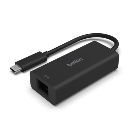بيلكن محول USB-C إلى إيثرنت 2.5 جيجابت | محول شبكة سلكية عالي السرعة متوافق مع Thunderbolt 3 وThunderbolt 4 | لجهاز MacBook Pro وMacBook Air وأجهزة USB-C الأخرى | اللون الأسود بيلكن محول USB-C إلى إيثرنت 2.5 جيجابت | محول شبكة سلكية عالي السرعة متوافق مع Thunderbolt 3 وThunderbolt 4 | لجهاز MacBook Pro وMacBook Air وأجهزة USB-C الأخرى | اللون الأسود