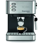 SOLAC CE4481 Espresso Machine 20 Bar, 2-in-1 Coffee Maker for Pods and Ground Coffee, Stainless Steel Design, Black Color, with Powerful Pressure for Rich Espresso and Easy Brewing - SOLAC